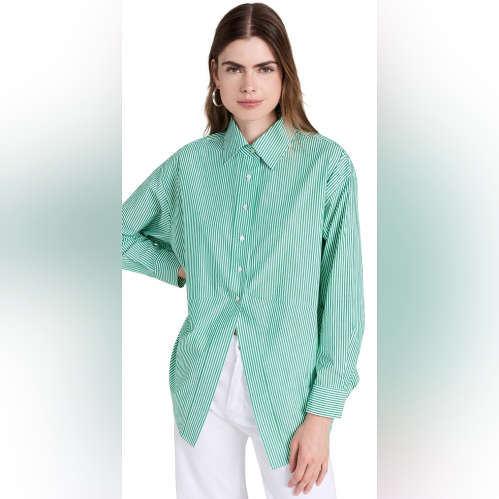 Favorite Daughter Mint Green Button Down Shirt